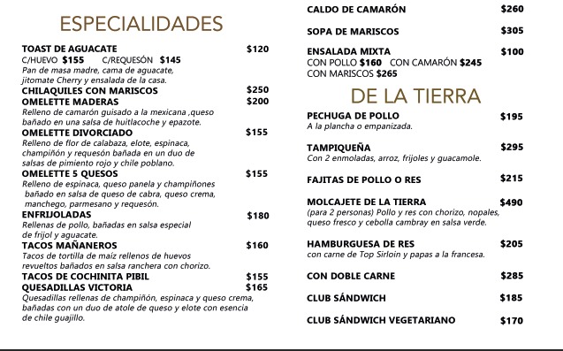 Restaurante Maderas Menu - Image 4